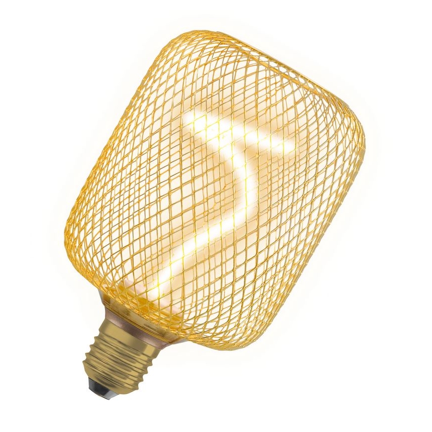 LED Stmívatelná žárovka DECOR FILAMENT E27/3,5W/230V 1800K zlatá - Osram