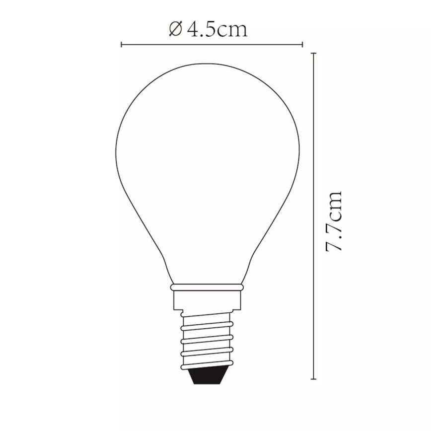 LED Stmívatelná žárovka P45 E14/4W/230V 2700K - Lucide 49022/04/60