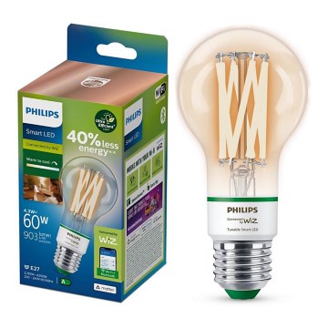 LED Stmívatelná žárovka Philips A60 E27/4,3W/230V 2700-4000K CRI 90 Wi-Fi