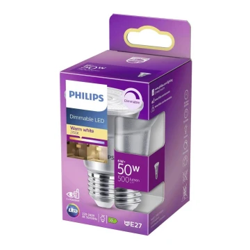 LED Stmívatelná žárovka Philips E27/6W/230V 2700K