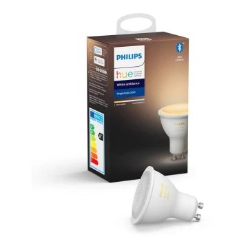 LED Stmívatelná žárovka Philips Hue WHITE AMBIANCE 1xGU10/4,3W/230V 2200-6500K