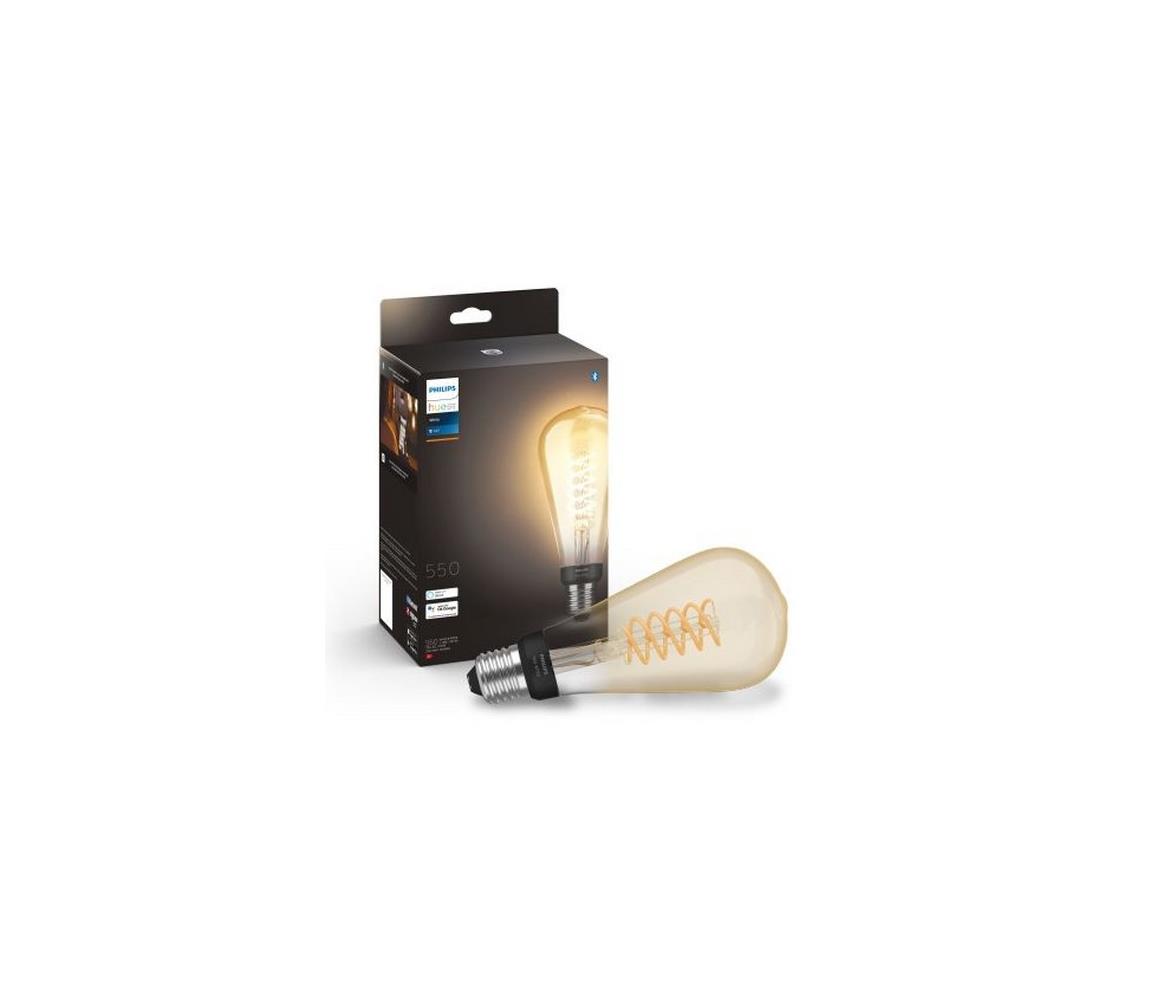 Philips LED Stmívatelná žárovka Philips Hue WHITE FILAMENT ST72 E27/7W/230V 2100K P5184