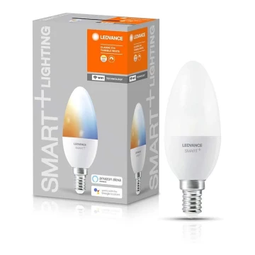 LED Stmívatelná žárovka SMART+ E14/5W/230V 2700K-6500K Wi-Fi - Ledvance