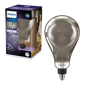 LED Stmívatelná žárovka SMOKY VINTAGE Philips A160 E27/6,5W/230V 4000K