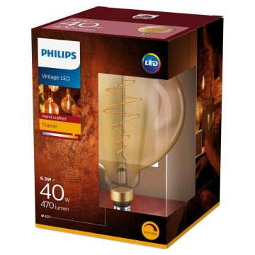LED Stmívatelná žárovka VINTAGE Philips G200 E27/6,5W/230V 2000K