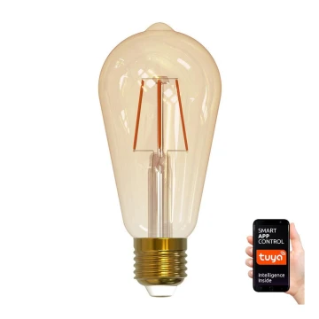 LED Stmívatelná žárovka VINTAGE ST64 E27/5,5W/230V 1800-2700K Wi-Fi Tuya
