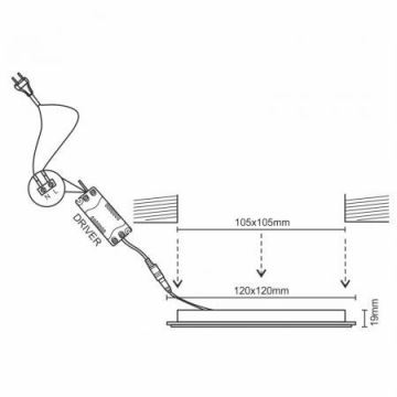 LED Stmívatelné podhledové svítidlo LED/12W/230V 3000-6500K Wi-Fi Tuya