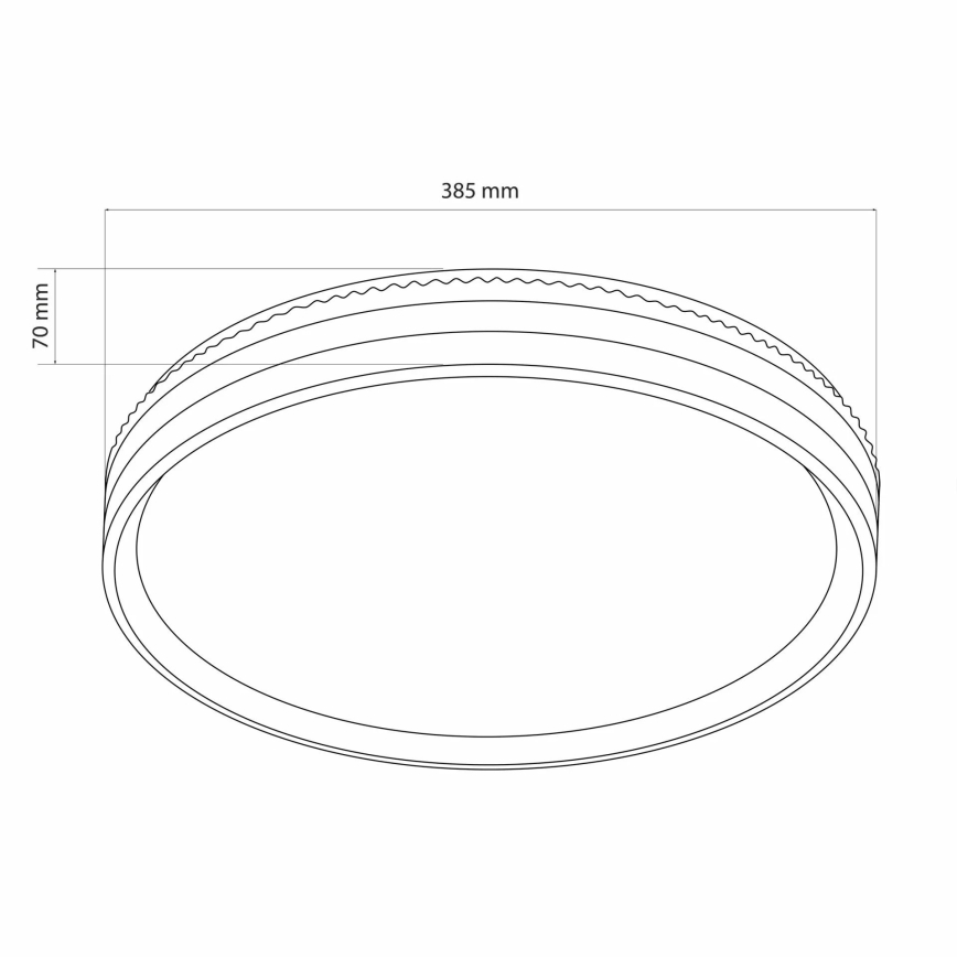 LED Stmívatelné koupelnové stropní svítidlo JADWIGA LED/42W/230V 3000-6000K IP44 + dálkové ovládání