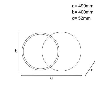 LED Stmívatelné stropní svítidlo LED/60W/230V 3000-6500K + dálkové ovládání