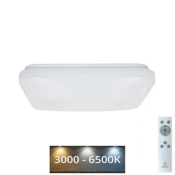 LED Stmívatelné stropní svítidlo OPAL LED/36W/230V 3000-6500K + dálkové ovládání