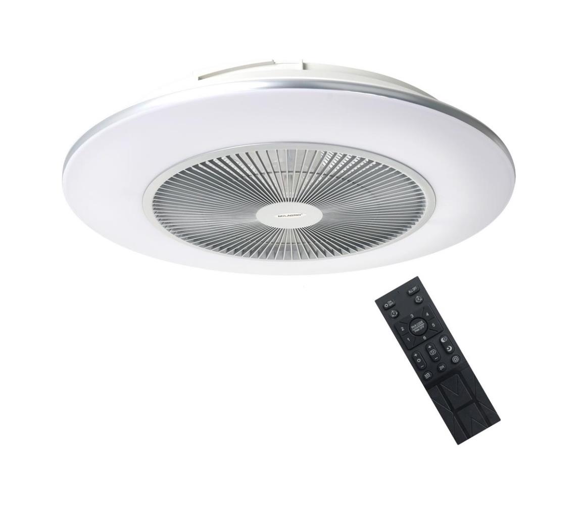  LED Stmívatelné stropní svítidlo s látorem ARIA LED/38W/230V stříbrná + DO 