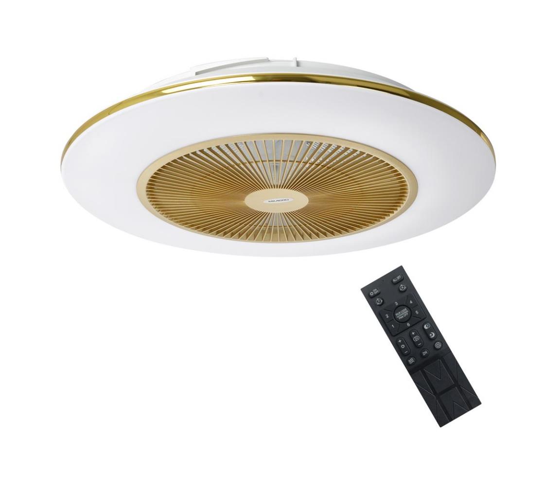  LED Stmívatelné stropní svítidlo s látorem ARIA LED/38W/230V zlatá + DO 