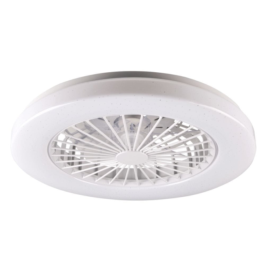 LED Stmívatelné stropní svítidlo s ventilátorem LIBYA LED/48W/230V 3000-6500K bílá + dálkové ovládání