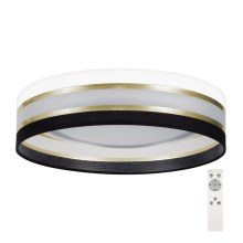 LED Stmívatelné stropní svítidlo SMART CORAL GOLD LED/24W/230V černá/bílá + dálkové ovládání