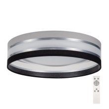 LED Stmívatelné stropní svítidlo SMART CORAL LED/24W/230V černá/šedá + dálkové ovládání