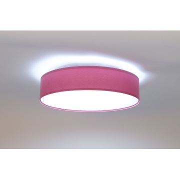 LED Stmívatelné stropní svítidlo SMART GALAXY LED/24W/230V pr. 44 cm růžová/stříbrná 3000-6500K + dálkové ovládání