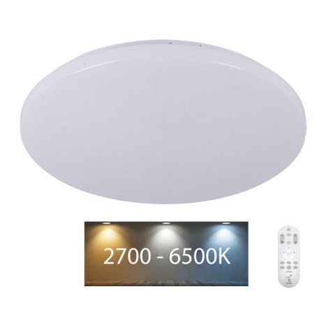 LED Stmívatelné stropní svítidlo STAR LED/50W/230V 2700-6500K + dálkové ovládání