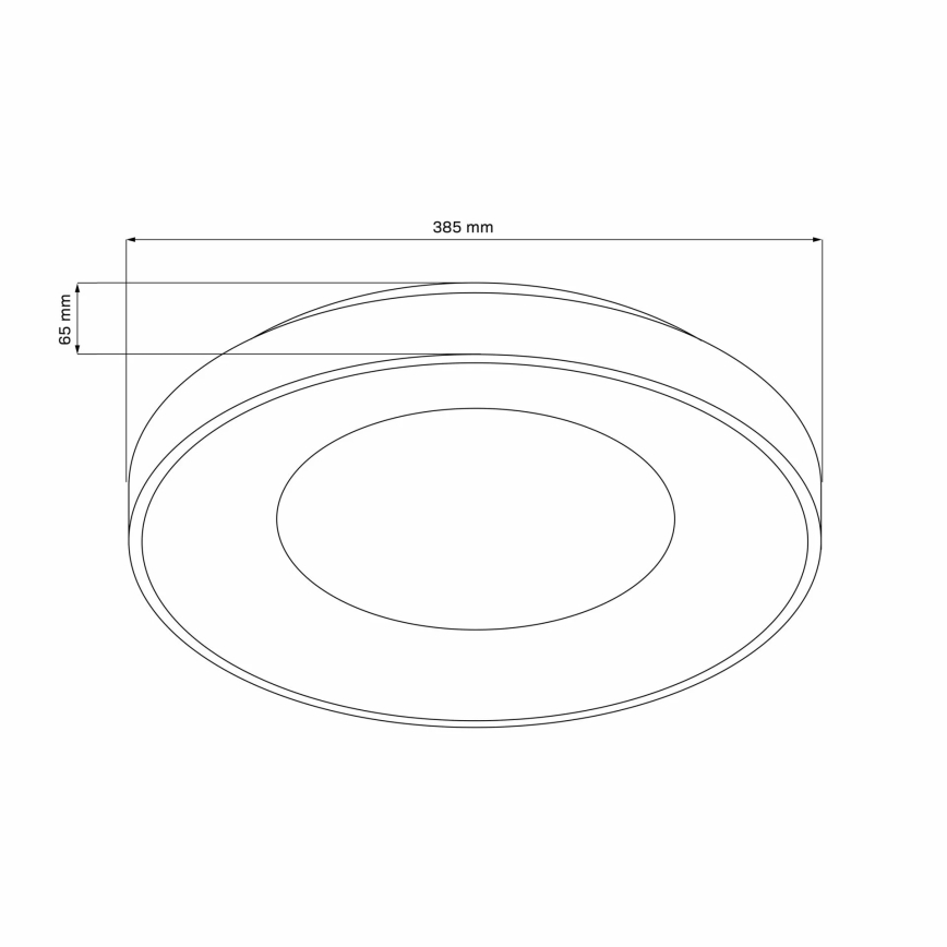 LED Stmívatelné koupelnové stropní svítidlo WITOLD LED/48W/230V 3000-6000K IP44 +Dálkové ovládání