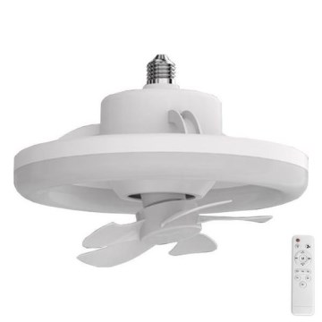 LED Stmívatelné svítidlo s ventilátorem LED/30W/230V 3000-6500K bílá + dálkové ovládání