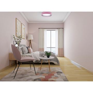 LED Stmívatelné stropní svítidlo SMART GALAXY LED/36W/230V pr. 55 cm 2700-6500K Wi-Fi Tuya růžová/stříbrná + dálkové ovládání