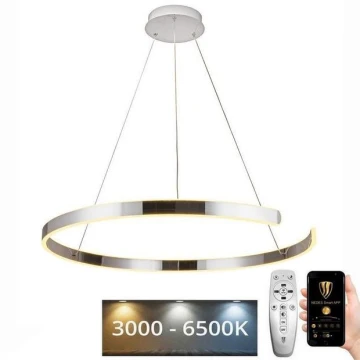 LED Stmívatelný lustr na lanku LED/100W/230V 3000-6500K + dálkové ovládání