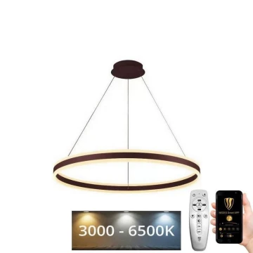 LED Stmívatelný lustr na lanku LED/110W/230V 3000-6500K + dálkové ovládání