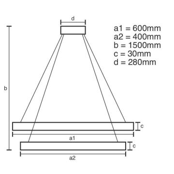 LED Stmívatelný křišťálový lustr na lanku LED/115W/230V 3000-6500K stříbrná + dálkové ovládání