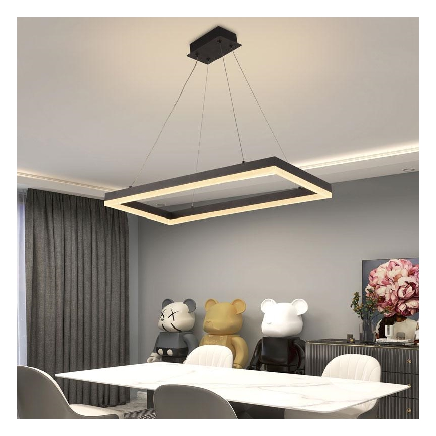 LED Stmívatelný lustr na lanku LED/40W/230V 3000-6500K + dálkové ovládání