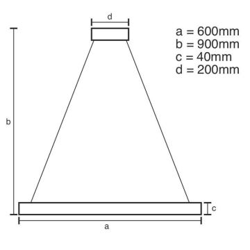 LED Stmívatelný lustr na lanku LED/42W/230V 3000-6500K + dálkové ovládání