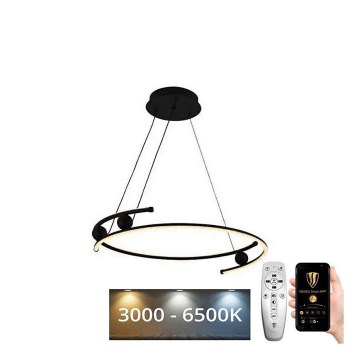 LED Stmívatelný lustr na lanku LED/50W/230V 3000-6500K + dálkové ovládání