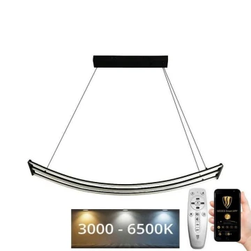 LED Stmívatelný lustr na lanku LED/70W/230V 3000-6500K + dálkové ovládání