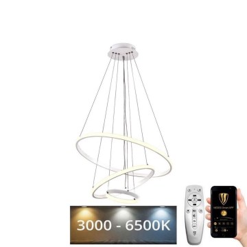 LED Stmívatelný lustr na lanku LED/90W/230V 3000-6500K + dálkové ovládání