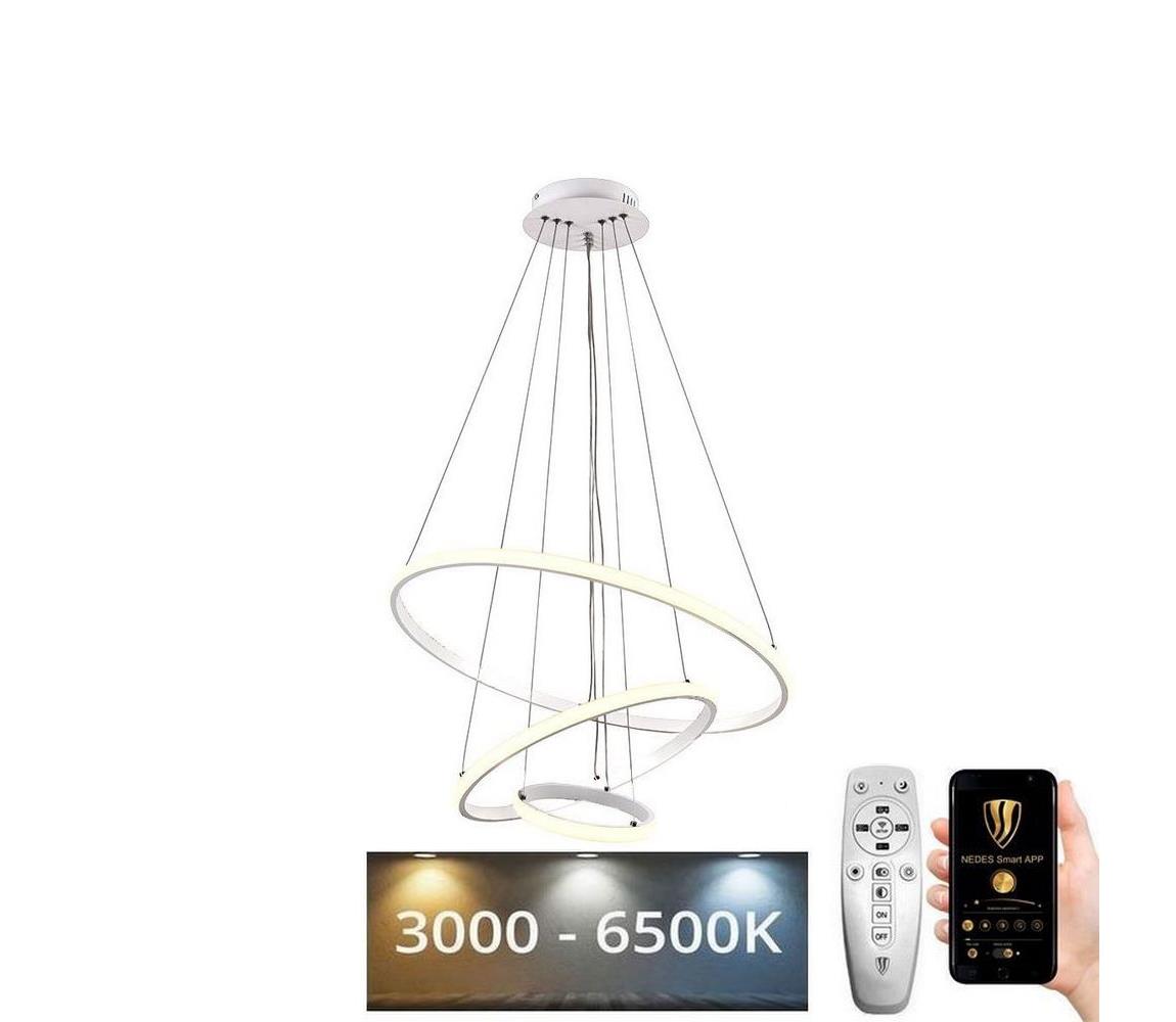  LED Stmívatelný lustr na lanku LED/90W/230V 3000-6500K + DO 