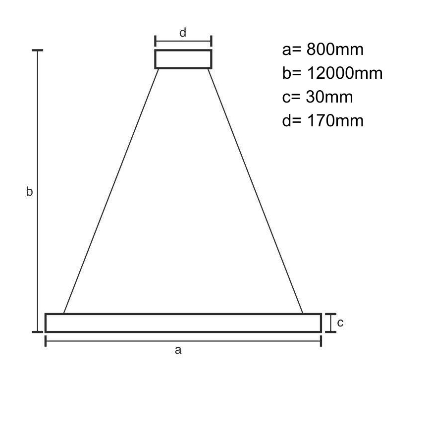 LED Stmívatelný lustr na lanku LED/95W/230V 3000-6500K + dálkové ovládání