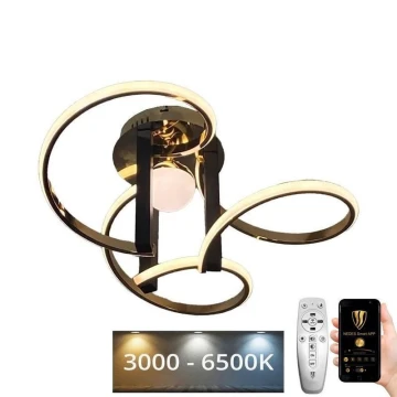 LED Stmívatelný přisazený lustr LED/70W/230V 3000-6500K + dálkové ovládání