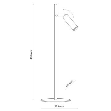 LED Stolní lampa LAGOS 1xG9/6W/230V 4000K černá