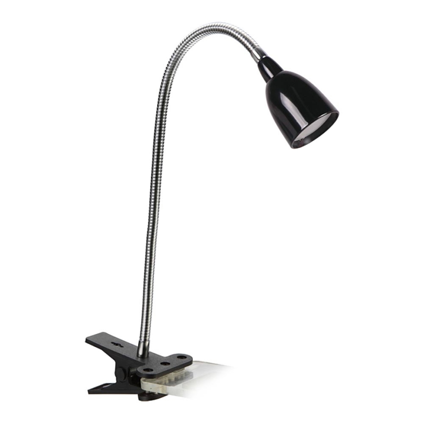 LED Stolní lampa s klipem LED/2,5W/230V černá