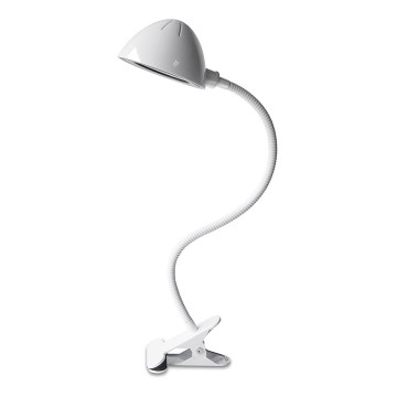 LED Stolní lampa s klipem LED/3W//230V/5V bílá