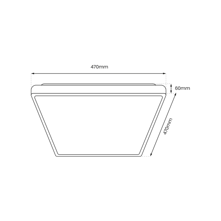 LED Stropní svítidlo FABIO LED/35W/230V bílá