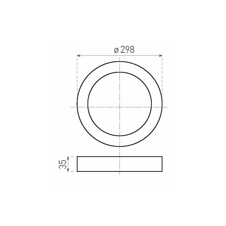 LED Stropní svítidlo FENIX LED/24W/230V 3800K pr. 29,8 cm