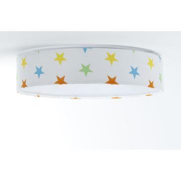 LED Dětské stropní svítidlo GALAXY KIDS LED/24W/230V hvězdičky pestrobarevná