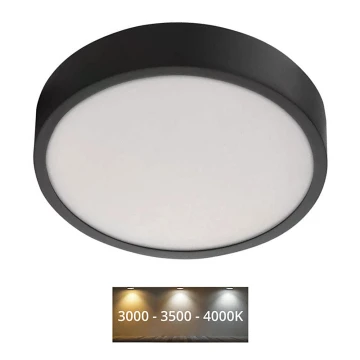 LED Stropní svítidlo NEXXO LED/21W/230V 3000/3500/4000K pr. 22,5 cm černá
