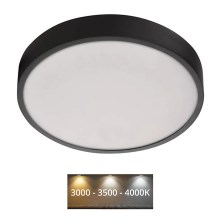 LED Stropní svítidlo NEXXO LED/28,5W/230V 3000/3500/4000K pr. 30 cm černá
