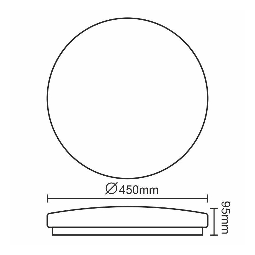 LED Stropní svítidlo OPAL LED/50W/176-264V