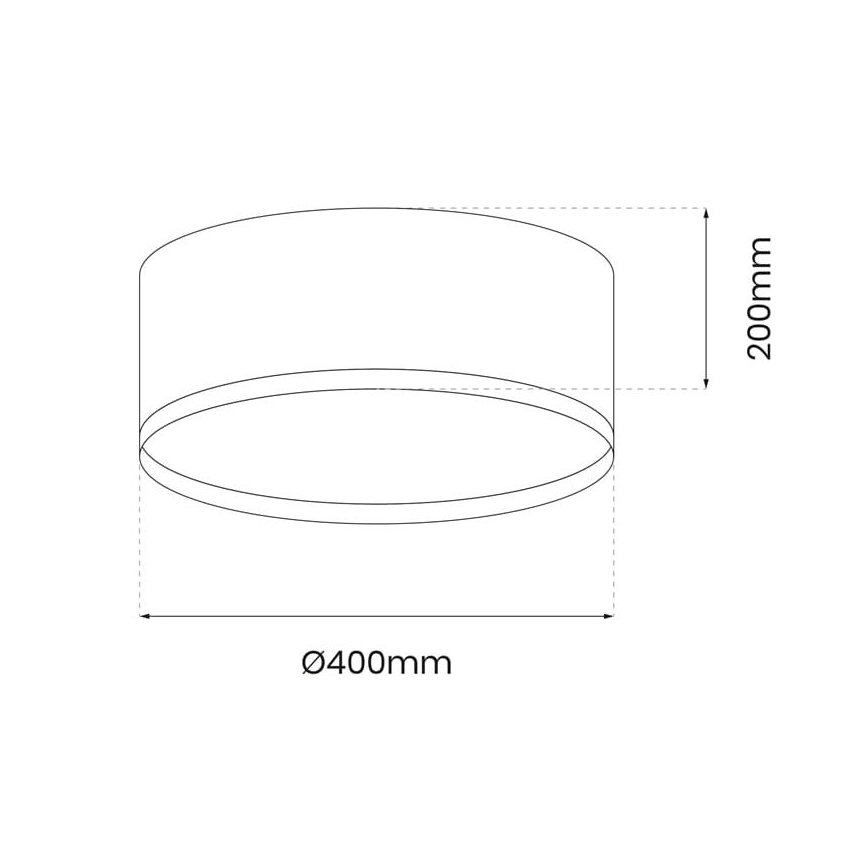 LED Stropní svítidlo RONDO LED/18W/230V zelená