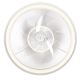 LED Stmívatelné stropní svítidlo s ventilátorem FARGO LED/37W/230V bílá + dálkové ovládání