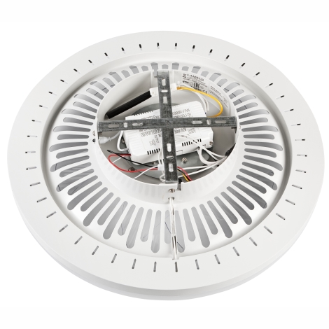 LED Stmívatelné stropní svítidlo s ventilátorem GEMMA LED/37W/230V bílá + dálkové ovládání