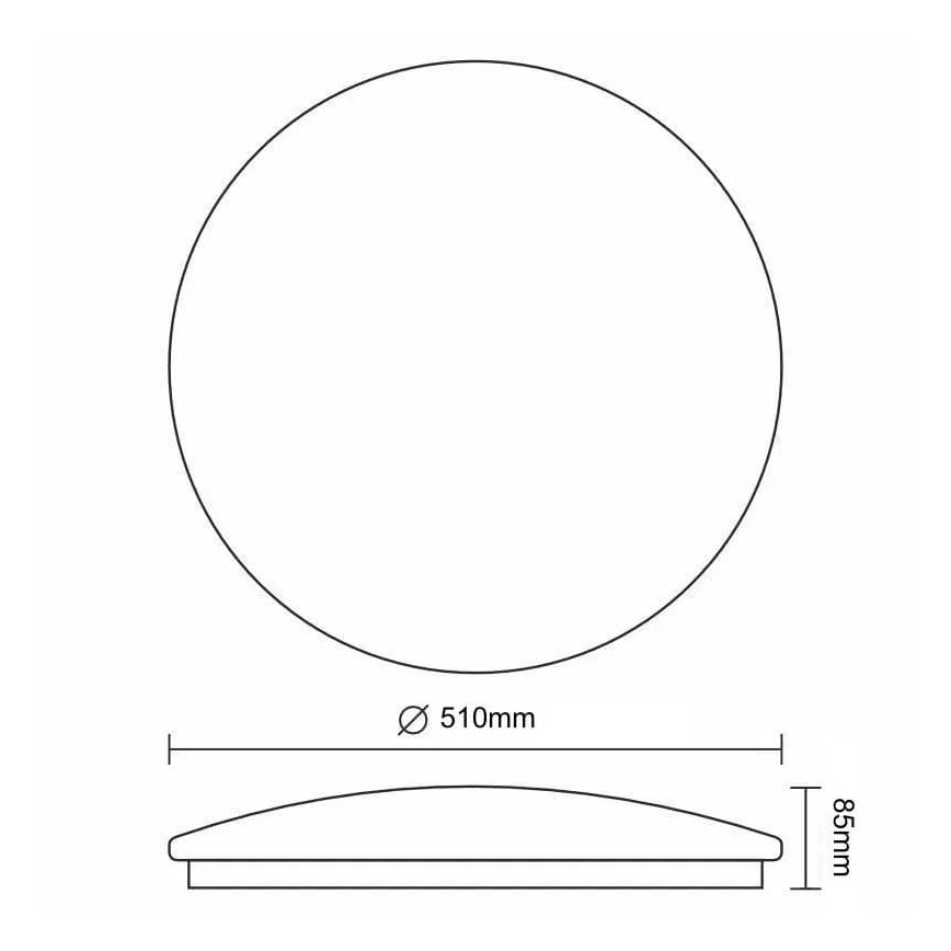 LED Stmívatelné stropní svítidlo STAR LED/48W/230V 3000-6500K + dálkové ovládání