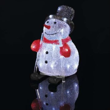 LED Vánoční venkovní dekorace 30xLED/2,1W/230V IP44 sněhulák