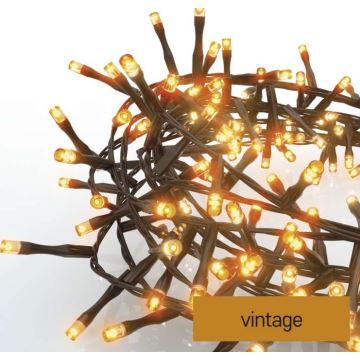 LED Vánoční venkovní řetěz 300xLED/11m IP44 vintage